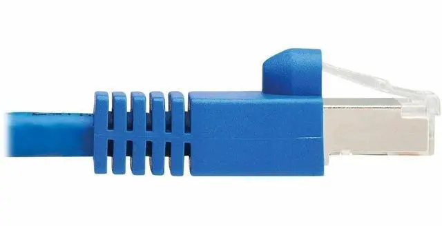 Alt view image 3 of 11 - Tripp Lite Cat8 40G Snagless SSTP Ethernet Cable RJ45 M/M PoE Blue 3 ft. 0.9 m N272F03BL