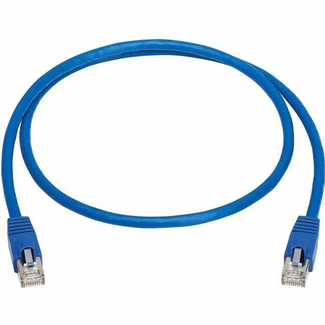 Alt view image 2 of 11 - Tripp Lite Cat8 40G Snagless SSTP Ethernet Cable RJ45 M/M PoE Blue 3 ft. 0.9 m N272F03BL