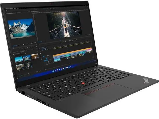 Alt view image 4 of 10 - Lenovo ThinkPad T14 Gen 3 21AH00NGUS 14" Notebook - WUXGA - 1920 x 1200 - Intel Core i7 12th Gen i7-1260P Dodeca-core (12 Core) 2.10 GHz - 16 GB Total RAM - 8 GB On-board Memory - 512 GB SSD - Th