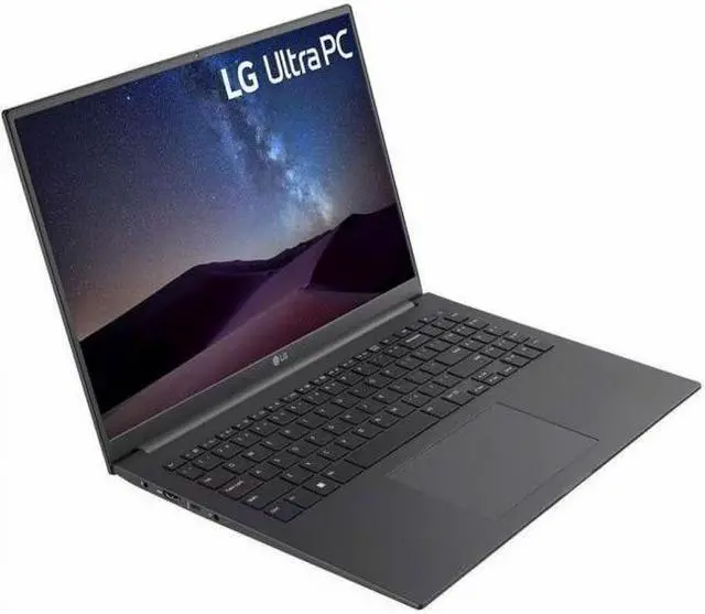 Main image of LG Ultra PC U 16U75R-Q.APC7U1 16" Notebook - WUXGA - 1920 x 1200 - Intel Core i7 13th Gen i7-1355U Deca-core (10 Core) - 16 GB Total RAM - 16 GB On-board Memory - 1 TB SSD - Charcoal Gray - Intel