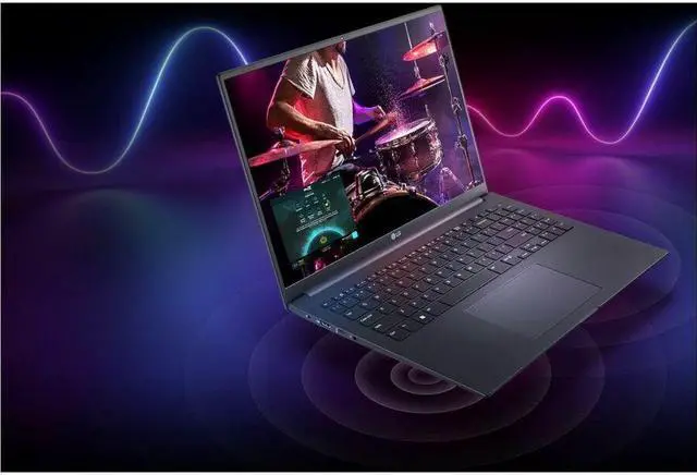 Alt view image 7 of 11 - LG Ultra PC U 16U75R-Q.APC7U1 16" Notebook - WUXGA - 1920 x 1200 - Intel Core i7 13th Gen i7-1355U Deca-core (10 Core) - 16 GB Total RAM - 16 GB On-board Memory - 1 TB SSD - Charcoal Gray - Intel