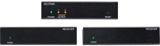 Alt view image 7 of 11 - Tripp Lite B127-002-D2H 12 ft. Displayport To HDMI Over Cat6 Kit, DP Transmitter & Two HDMI Receivers, 4K - 60Hz, TAA, Black