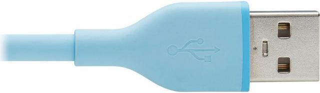 Alt view image 7 of 17 - Tripp Lite Safe-IT USB-A to Lightning Sync/Charge Antibacterial Cable (M/M), Ultra Flexible, MFi Certified, Light Blue, 6 ft. (1.83 m) Modle M100AB-006-S-LB