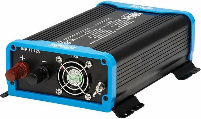 Alt view image 5 of 9 - Tripp Lite 2-Outlet 600W Light-Duty Compact Power Inverter PINV600SW120