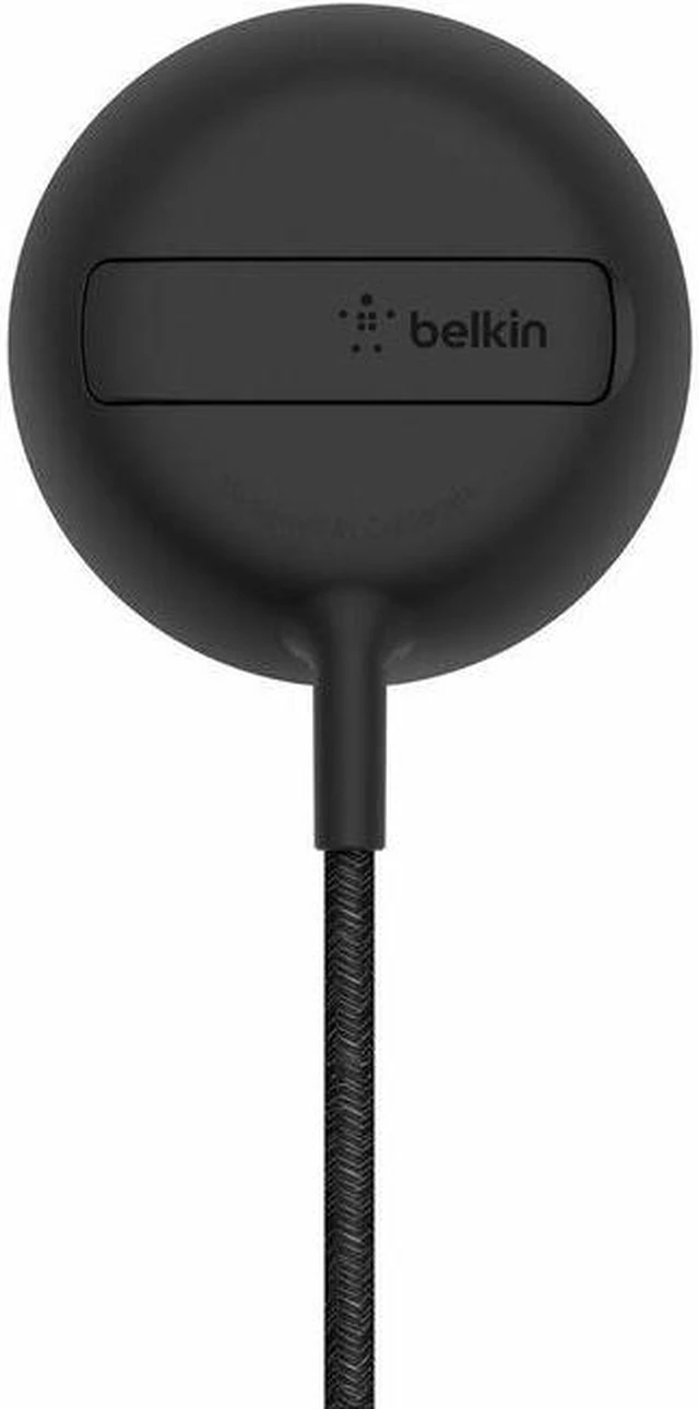 Alt view image 4 of 11 - BELKIN WIA004btBK BOOST CHARGE PRO Black Portable Wireless Charger Pad with MagSafe 15W