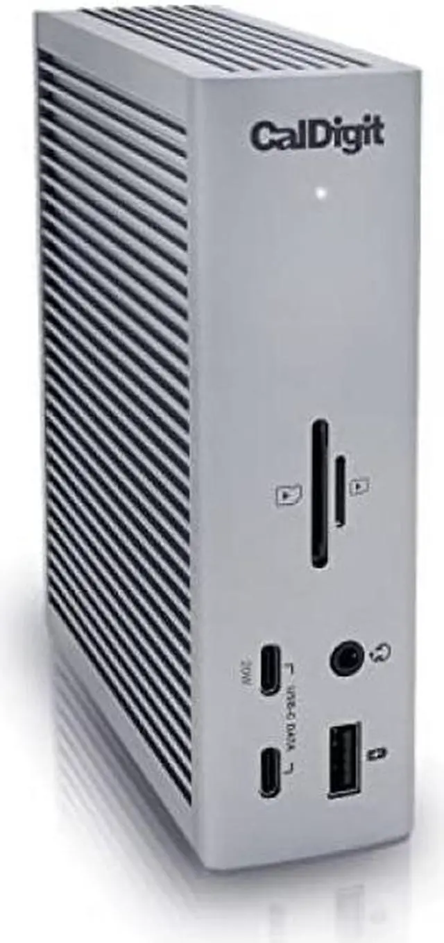 Alt view image 2 of 10 - caldigit ts4 thunderbolt 4 dock - 18 ports, 98w charging, 3x thunderbolt 4 40gb/s, 5 x usb-a, 3 x usb-c (10gb/s), 2.5gbe, single 8k or dual 6k 60hz displays, mac, pc, chrome compatible with 0.8m cable
