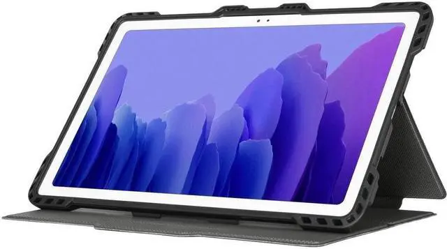 Alt view image 11 of 11 - Targus Pro-Tek Carrying Case (Folio) for 10.4" Samsung Galaxy Tab A7 Tablet - Black/Charcoal  - THZ888GL