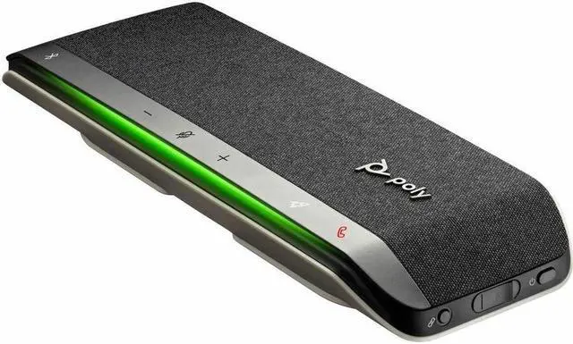 Alt view image 5 of 9 - Poly - Sync 40 Smart Speakerphone (Plantronics) - Flexible Work Spaces - Connect to PC/Mac via Combined USB-A/USB-C Cable and Smartphones via Bluetooth - Works with Teams, Zoom & more,Black