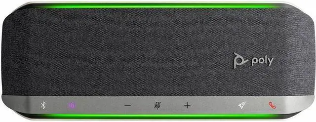 Alt view image 6 of 9 - Poly - Sync 40 Smart Speakerphone (Plantronics) - Flexible Work Spaces - Connect to PC/Mac via Combined USB-A/USB-C Cable and Smartphones via Bluetooth - Works with Teams, Zoom & more,Black
