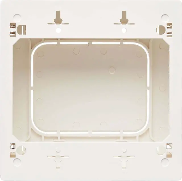 Alt view image 13 of 17 - Tripp Lite Double-Gang Surface-Mount Back Box White TAA N080SMB2WH