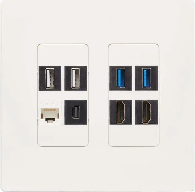 Alt view image 17 of 17 - Tripp Lite Double-Gang Surface-Mount Back Box White TAA N080SMB2WH