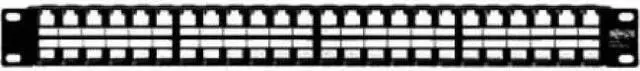 Alt view image 3 of 6 - Tripp Lite 48-Port Rack-Mount Unshielded Blank Keystone/Multimedia Patch Panel