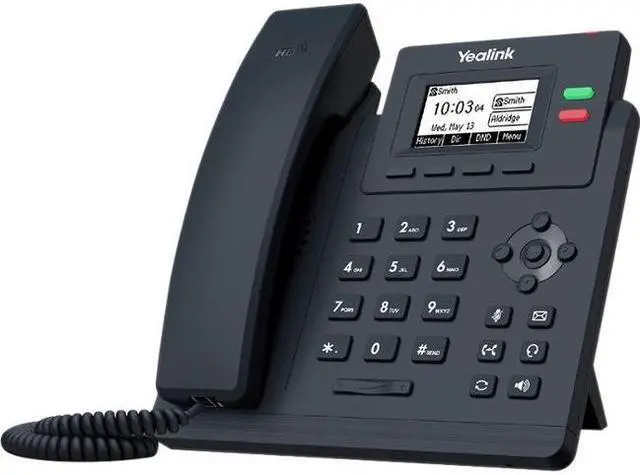 Alt view image 4 of 8 - yealink sip-t31p ip phone - corded/cordless - corded - wall mountable - classic gray