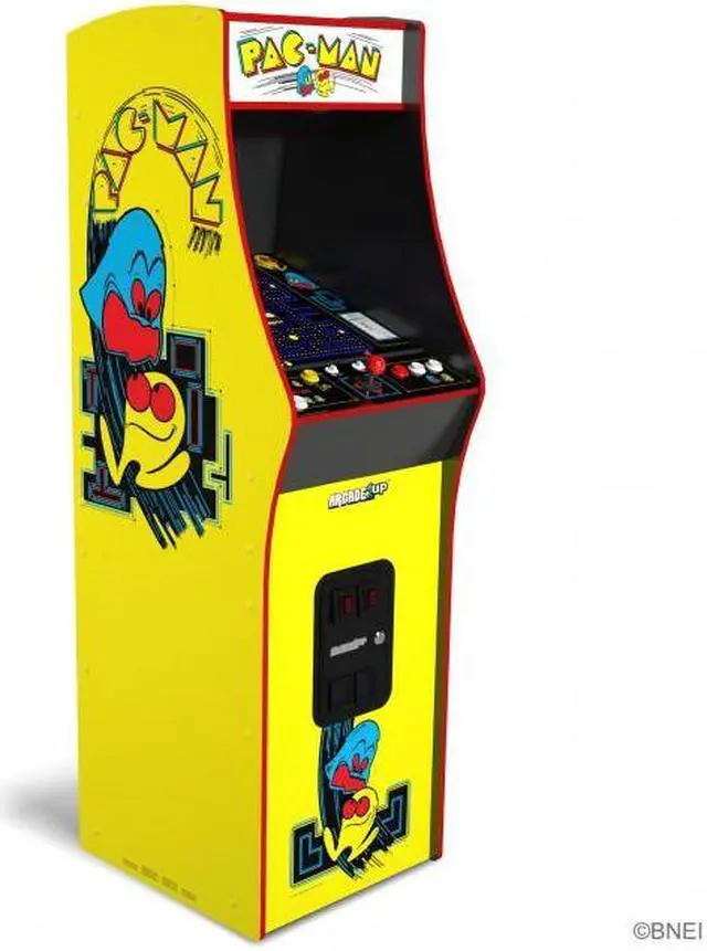 Alt view image 6 of 11 - Arcade1up Bandai Namco Pac-Man Deluxe Arcade Cabinet