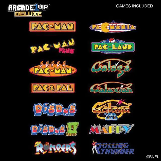 Alt view image 10 of 11 - Arcade1up Bandai Namco Pac-Man Deluxe Arcade Cabinet