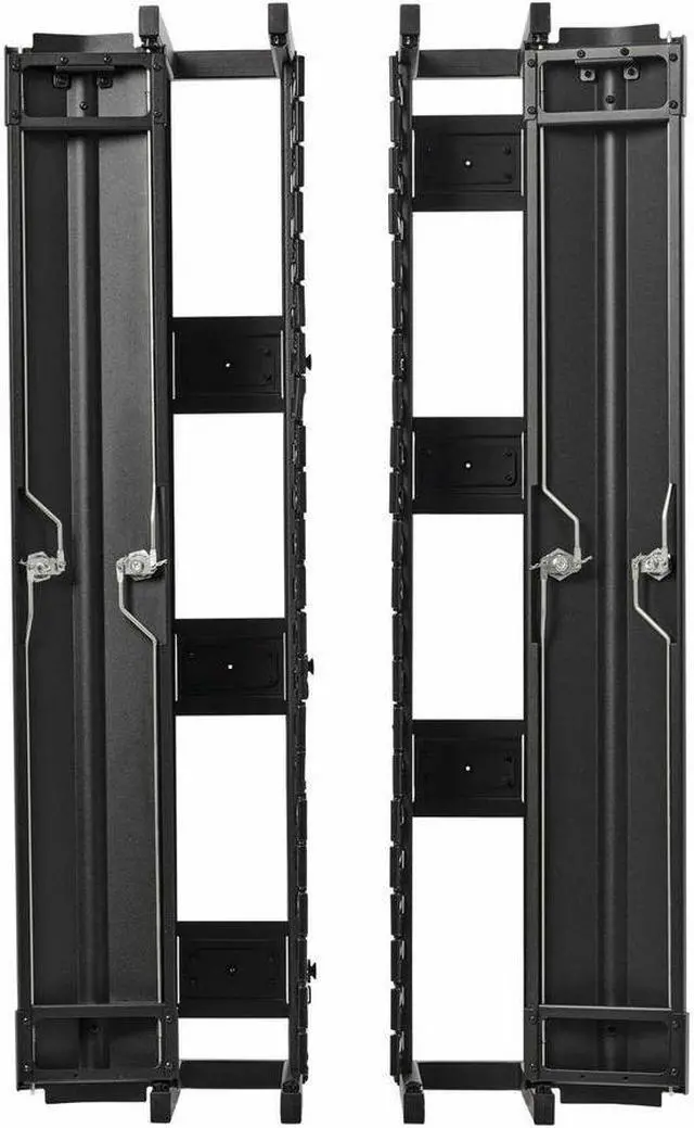 Alt view image 5 of 10 - Tripp Lite High-Capacity Vertical Cable Manager - Deep Double Finger Duct with Cover - Single Sided - 6 in. Wide - Black - 7 ft. [2.2 m]