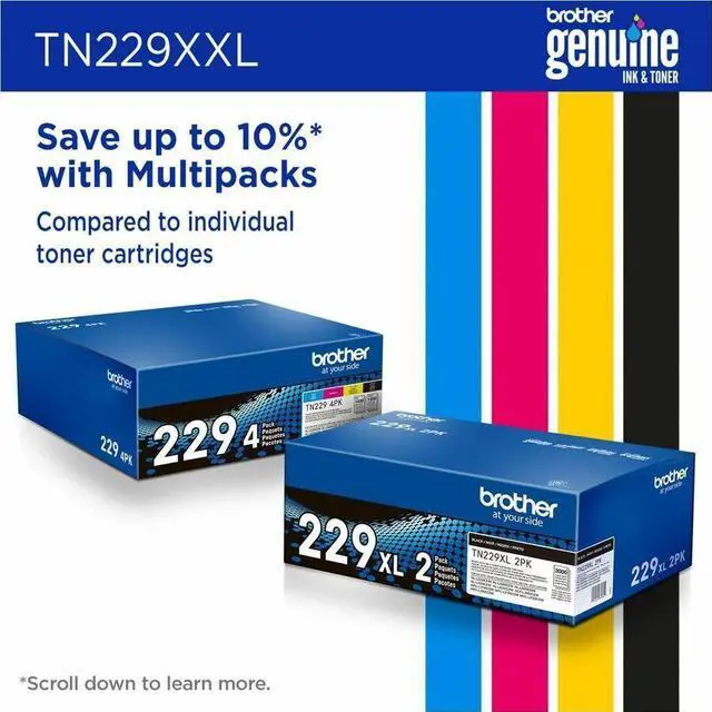 Alt view image 8 of 16 - Brother Genuine TN229XXLM Super High-yield Magenta Toner Cartridge