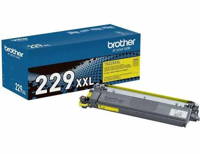 Alt view image 2 of 16 - Brother Genuine TN229XXLY Super High-yield Yellow Toner Cartridge