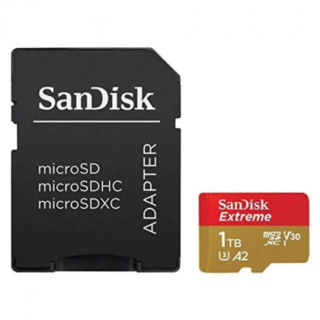Main image of SanDisk 1TB Extreme Class 3/UHS-I (U3) V30 microSDXC 190 MB/s Read 130 MB/s Write
