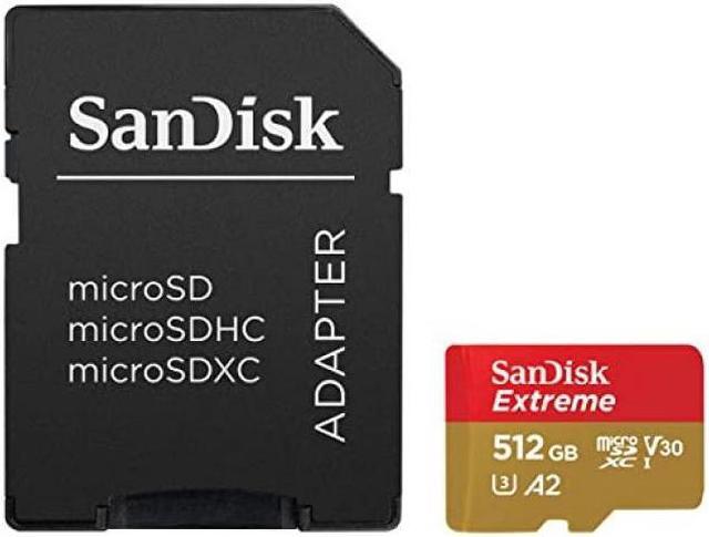 SanDisk 512GB Extreme Class 3/UHS-I (U3) V30 microSDXC 190 MB/s