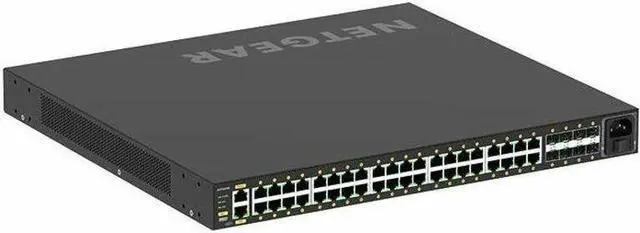 Alt view image 4 of 8 - NETGEAR M4250-40G8XF-PoE+ AV Line Managed Switch, 40 Ports - Manageable - Gigabit Ethernet, 10 Gigabit Ethernet - 10/100/1000Base-T, 10GBase-X - 3 Layer Supported - Modular