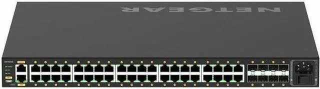 Alt view image 5 of 8 - NETGEAR M4250-40G8XF-PoE+ AV Line Managed Switch, 40 Ports - Manageable - Gigabit Ethernet, 10 Gigabit Ethernet - 10/100/1000Base-T, 10GBase-X - 3 Layer Supported - Modular