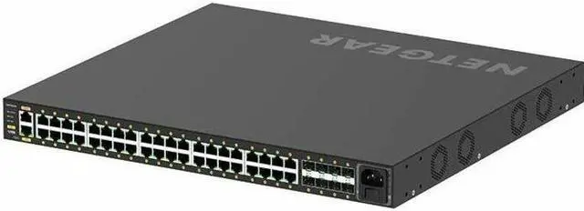 Alt view image 7 of 8 - NETGEAR M4250-40G8XF-PoE+ AV Line Managed Switch, 40 Ports - Manageable - Gigabit Ethernet, 10 Gigabit Ethernet - 10/100/1000Base-T, 10GBase-X - 3 Layer Supported - Modular