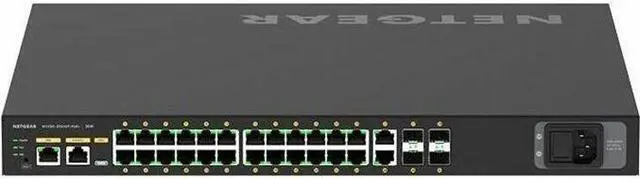 Alt view image 4 of 8 - NETGEAR 24x1G PoE+ 480W 2x1G and 4xSFP+ Managed Switch | AV Line M4250-26G4XF-PoE+, GSM4230PX