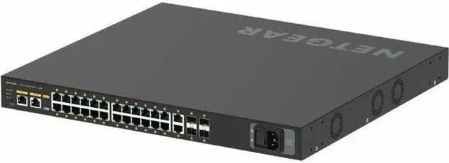 Alt view image 5 of 8 - NETGEAR 24x1G PoE+ 480W 2x1G and 4xSFP+ Managed Switch | AV Line M4250-26G4XF-PoE+, GSM4230PX