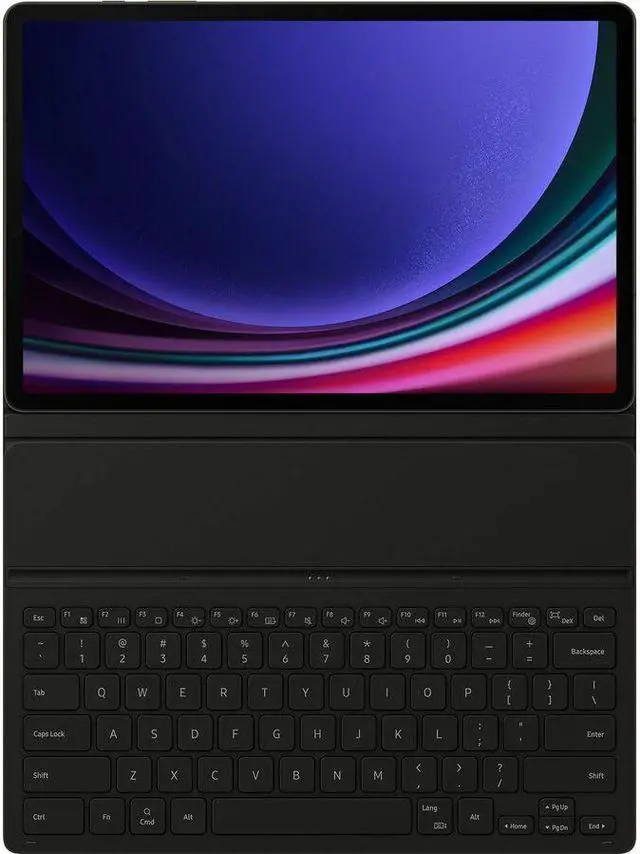 Alt view image 2 of 9 - Samsung Galaxy Tab S9+ Book Cover Keyboard Slim EF-DX810UBEGUJ (Black)