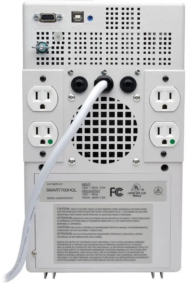 Alt view image 12 of 16 - Tripp Lite SmartPro SMART700HGL 700VA Tower UPS