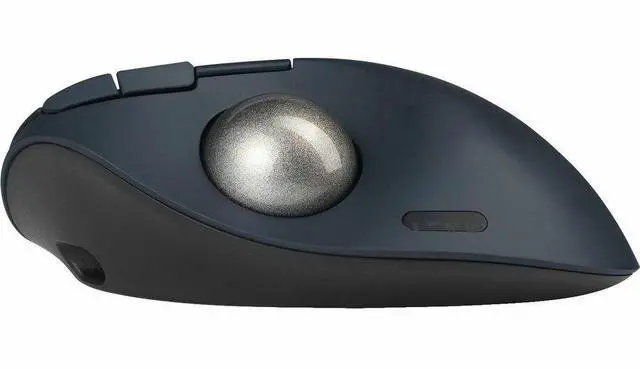 Alt view image 4 of 9 - Kensington Pro Fit TB550 Mouse - Optical - Wireless - Bluetooth - 2.40 GHz - Rechargeable - 1600 dpi - Trackball, Scroll Wheel - 7 Programmable Button(s)