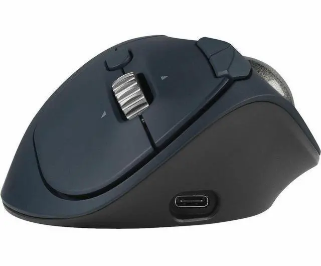 Alt view image 7 of 9 - Kensington Pro Fit TB550 Mouse - Optical - Wireless - Bluetooth - 2.40 GHz - Rechargeable - 1600 dpi - Trackball, Scroll Wheel - 7 Programmable Button(s)