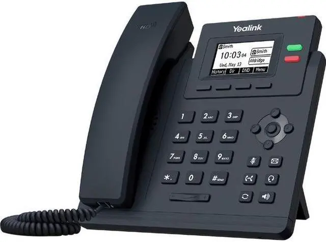 Alt view image 6 of 9 - yealink sip-t31g ip phone - corded - corded - wall mountable - classic gray