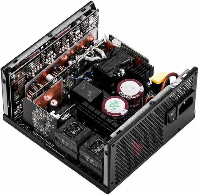 Alt view image 9 of 11 - XPG Cybercore II 1000W PCIE 5 & ATX 3.0 Power Supply - Full Modular - 80 Plus and Cybenetics Platinum Certified - 100% Japanese 105°C Capacitors -(CYBERCOREII1000P-BKCUS)