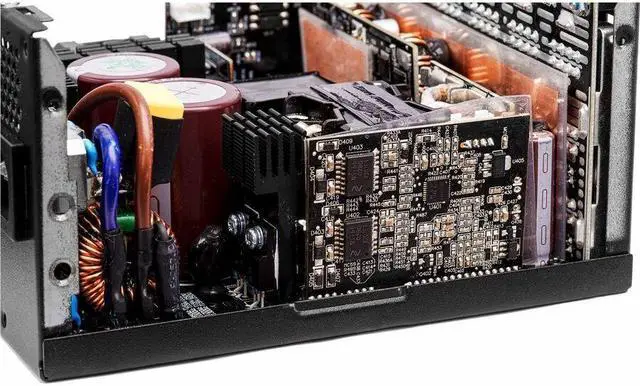 Alt view image 10 of 11 - XPG Cybercore II 1000W PCIE 5 & ATX 3.0 Power Supply - Full Modular - 80 Plus and Cybenetics Platinum Certified - 100% Japanese 105°C Capacitors -(CYBERCOREII1000P-BKCUS)