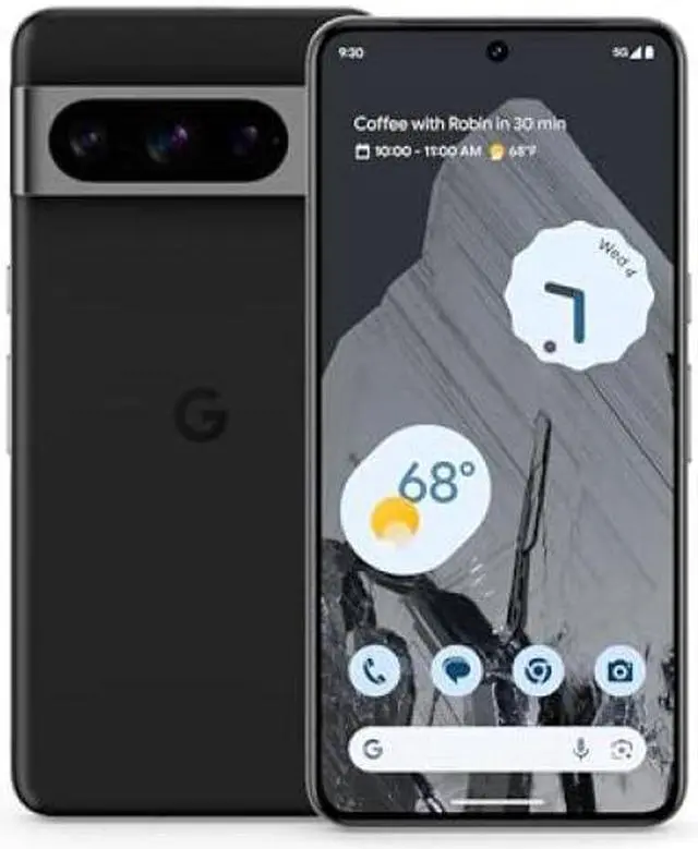 Alt view image 5 of 12 - Google Pixel 8 Pro 5G Dual 128GB 12GB RAM Universal Unlocked Smartphone with Advanced Pixel Camera, 24-Hour Battery  Obsidian
