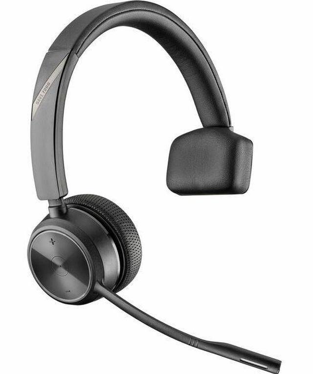 Poly Savi 7210 Office Single-Ear Headset - Mono - Wireless - DECT - 393.7 ft - On-ear - Monaural - Ear-cup - Omni-directional Microphone - Noise Canceling - Black
