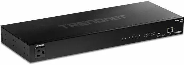 Alt view image 8 of 20 - TRENDnet TPI-06, 6-Outlet Managed Rackmount Power Distribution Unit, Black