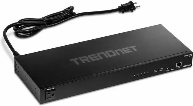 Alt view image 10 of 20 - TRENDnet TPI-06, 6-Outlet Managed Rackmount Power Distribution Unit, Black