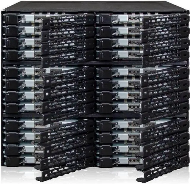 Alt view image 5 of 20 - Icy Dock MB924IP-B | Rugged Full Metal 24 Bay 2.5" SAS/SATA SSD/HDD Backplane Cage for 3 x External 5.25" Bay | ToughArmor