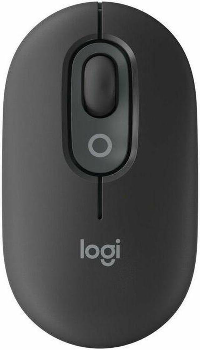 Logitech POP Mouse - Optical - Wireless - 32.81 ft - Bluetooth - Nightfall  - USB - 4000 dpi - Scroll Wheel - 4 Button(s) - Symmetrical - 1 x AA  Battery Supported 