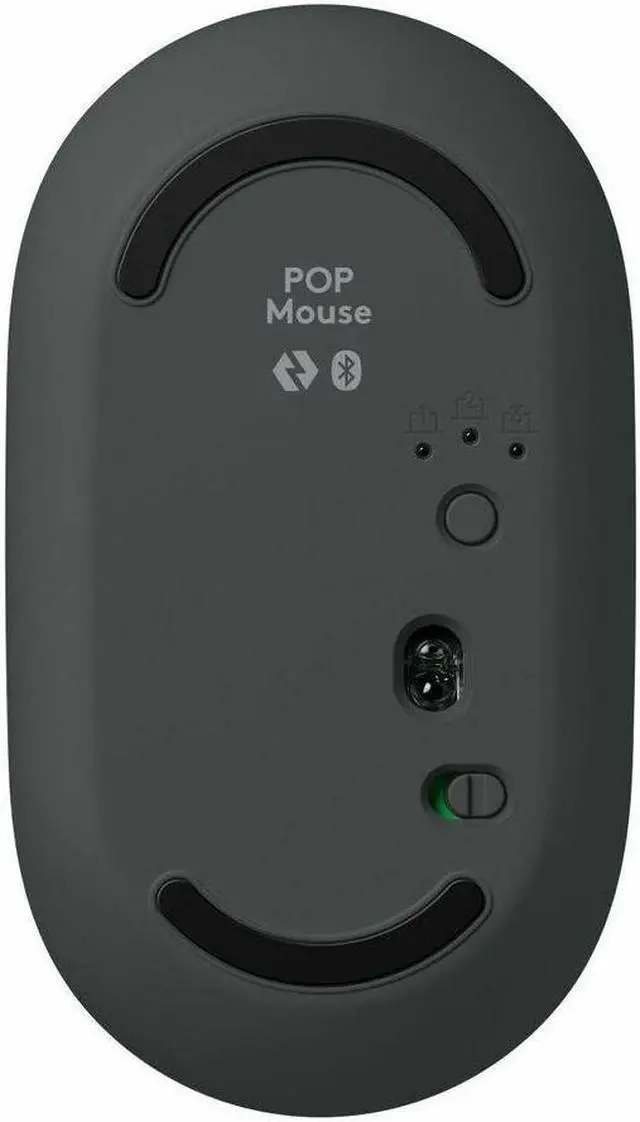 Alt view image 4 of 8 - Logitech POP Mouse, Wireless Mouse with Customizable Emojis, SilentTouch Technology, Precision/Speed Scroll, Compact Design, Bluetooth, Multi-Device, OS Compatible - Graphite
