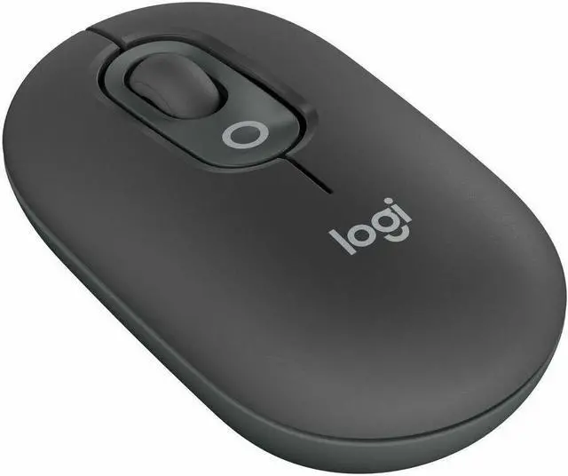 Alt view image 5 of 8 - Logitech POP Mouse, Wireless Mouse with Customizable Emojis, SilentTouch Technology, Precision/Speed Scroll, Compact Design, Bluetooth, Multi-Device, OS Compatible - Graphite