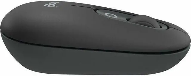 Alt view image 6 of 8 - Logitech POP Mouse, Wireless Mouse with Customizable Emojis, SilentTouch Technology, Precision/Speed Scroll, Compact Design, Bluetooth, Multi-Device, OS Compatible - Graphite