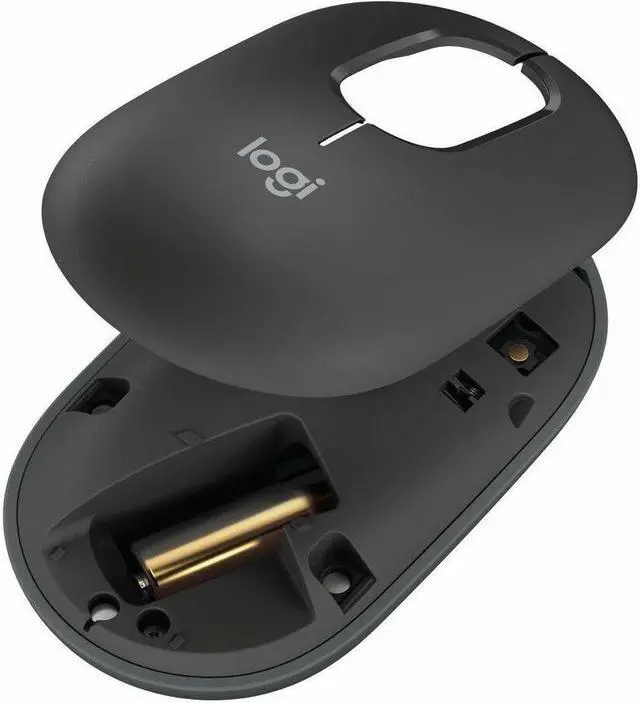 Alt view image 7 of 8 - Logitech POP Mouse, Wireless Mouse with Customizable Emojis, SilentTouch Technology, Precision/Speed Scroll, Compact Design, Bluetooth, Multi-Device, OS Compatible - Graphite