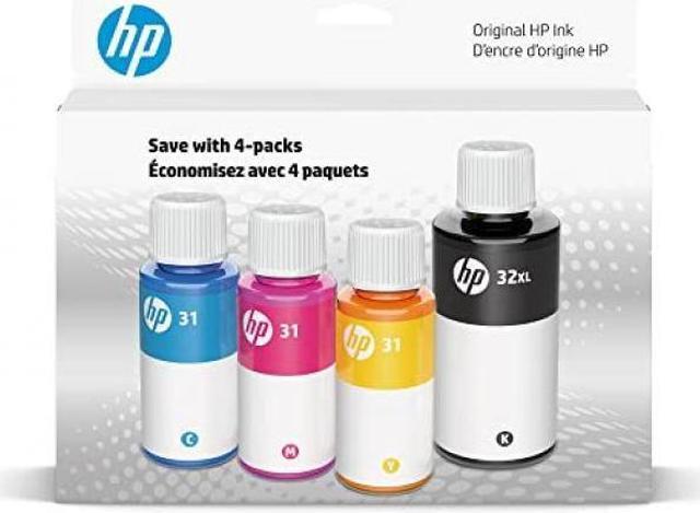 Alt view image 8 of 10 - HP 31 CMY/32XL Black Bottled Ink Cartridge, 7E6X7AN