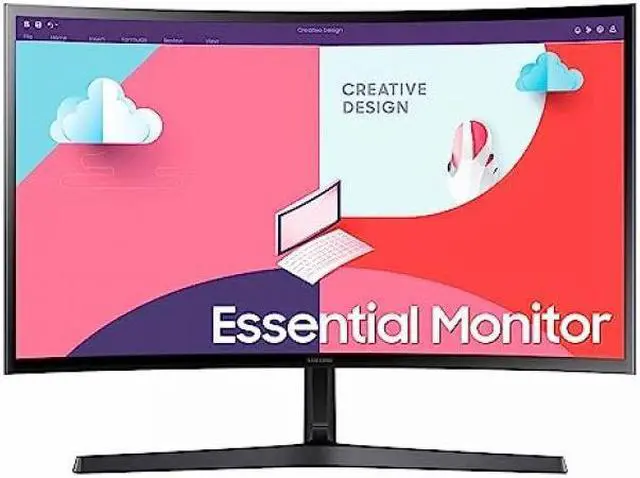 Alt view image 2 of 6 - Samsung 24" S36C Series LED monitor curved Full HD (1080p) Model S24C368EAN