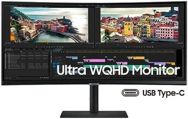 Alt view image 3 of 4 - Samsung ViewFinity 34"  S6 S34C654UAN S65UC Series LED monitor  curved HDR Model S34C654UAN
