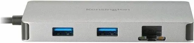 Alt view image 7 of 10 - Kensington UH1450P USB-C Mobile Dock - for Notebook/Desktop PC/Smartphone/Monitor/Keyboard/Mouse - USB Type C - 2 Displays Supported - 4K @ 60Hz - 3840 x 2160 - 4 x USB Ports - 2 x USB Type-A Ports -